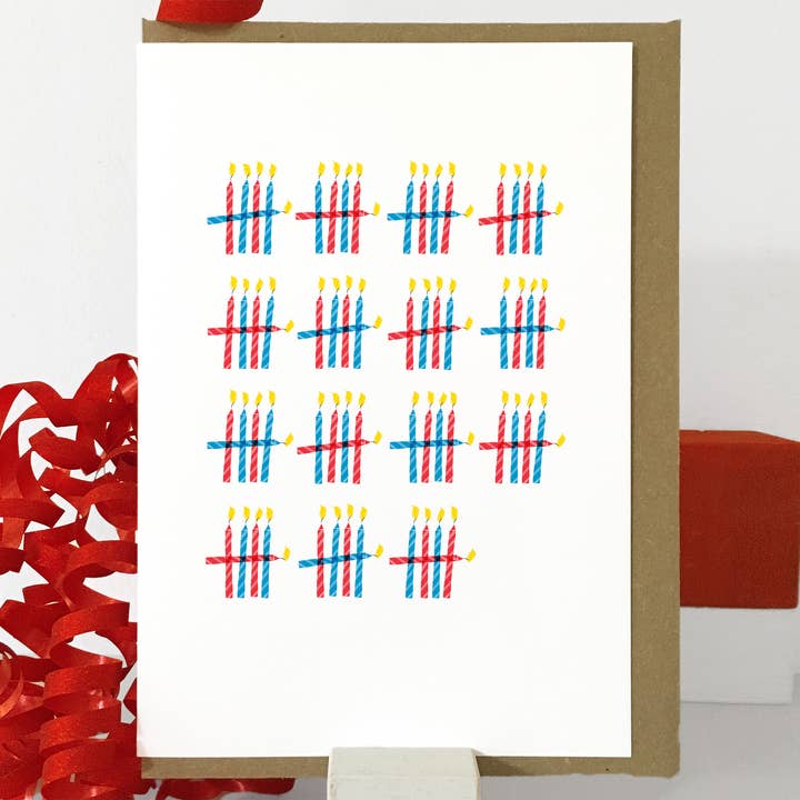 75: e födelsedagskort | Ljuskort | Könsneutral födelsedag för wholesale av Purpose & Worth etc