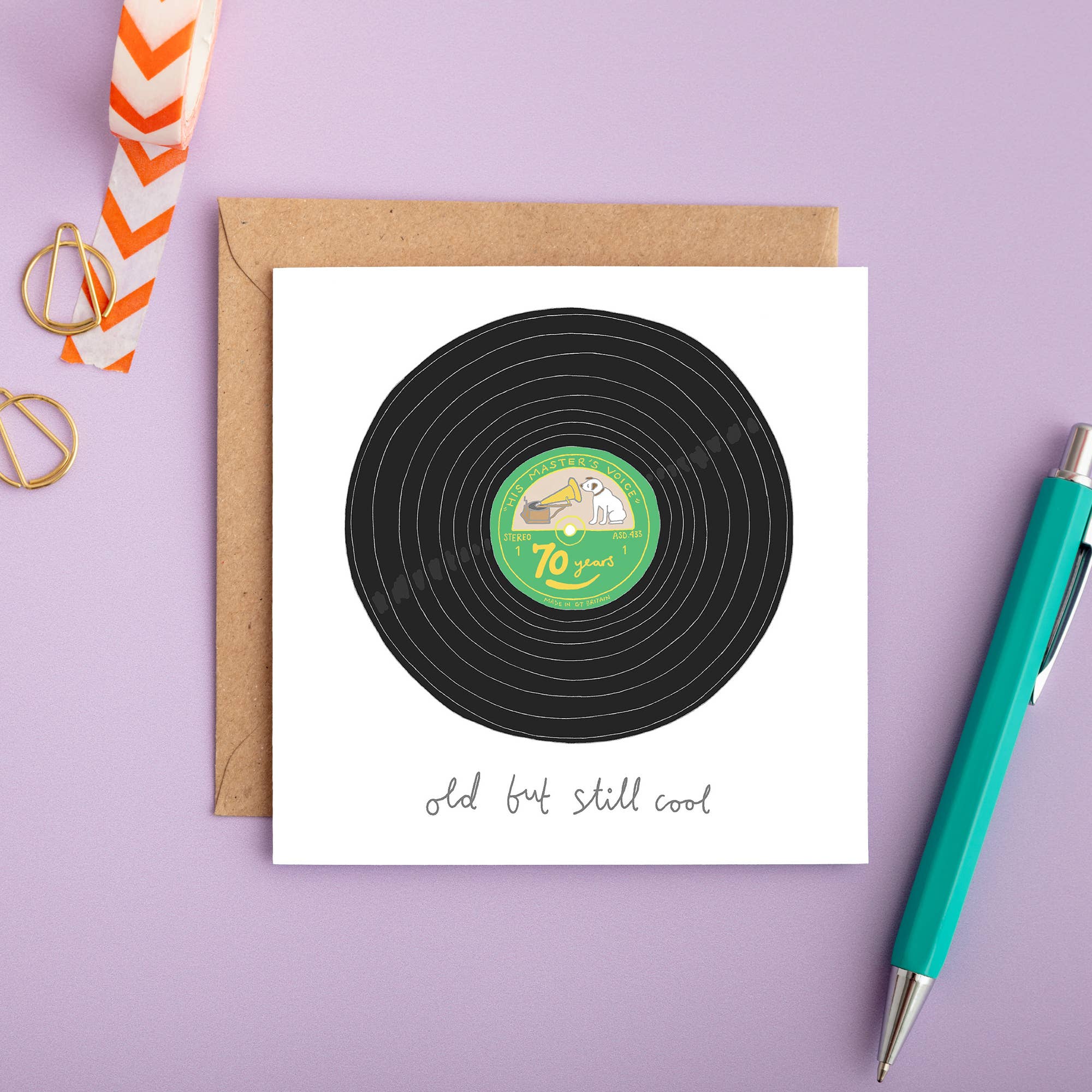 You've Got Pen On Your Face - Wholesale Birthday Card - 70th Birthday Card | Record Birthday Card | Milestone Card2