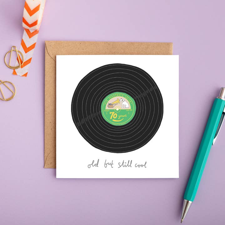 You've Got Pen On Your Face - Wholesale Birthday Card - 70th Birthday Card | Record Birthday Card | Milestone Card2