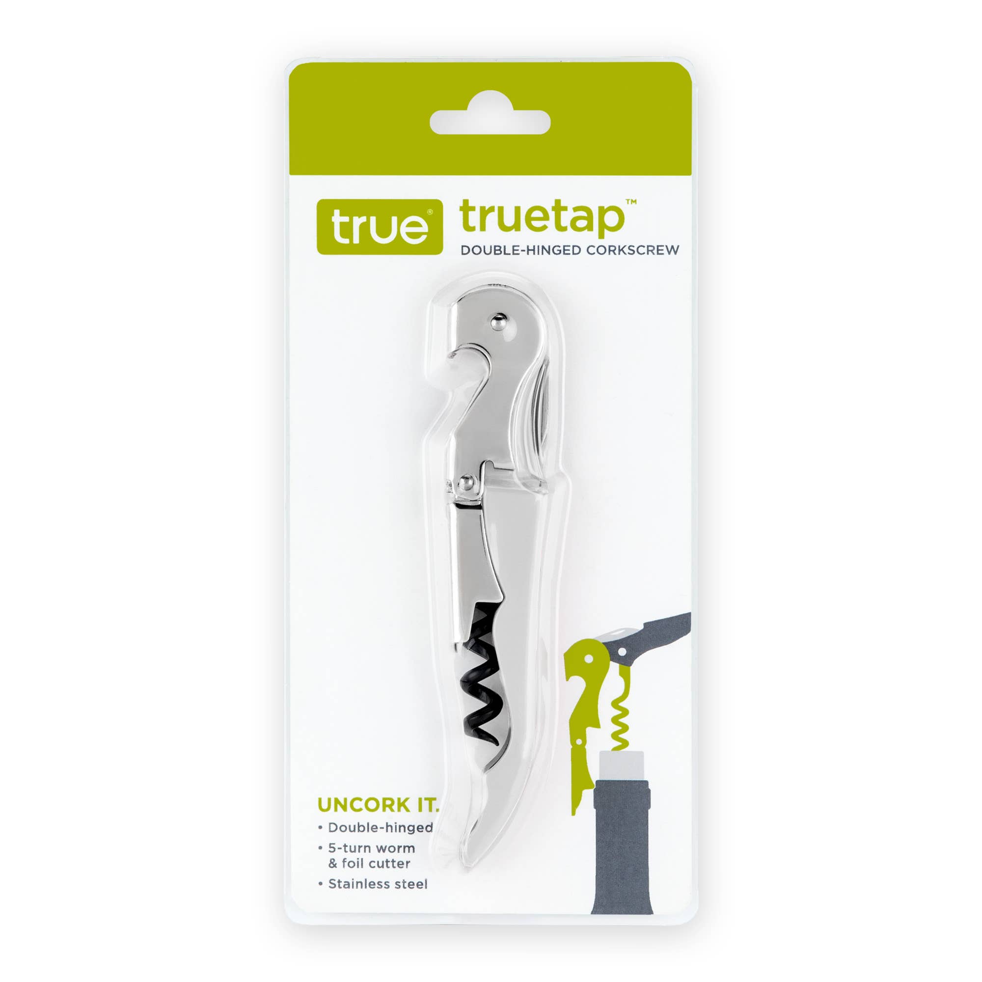 TRUE - Vente Ouvre-bouteille/tire-bouchon - Truetap Tire-bouchon à double charnière COULEURS ASSORTIES26