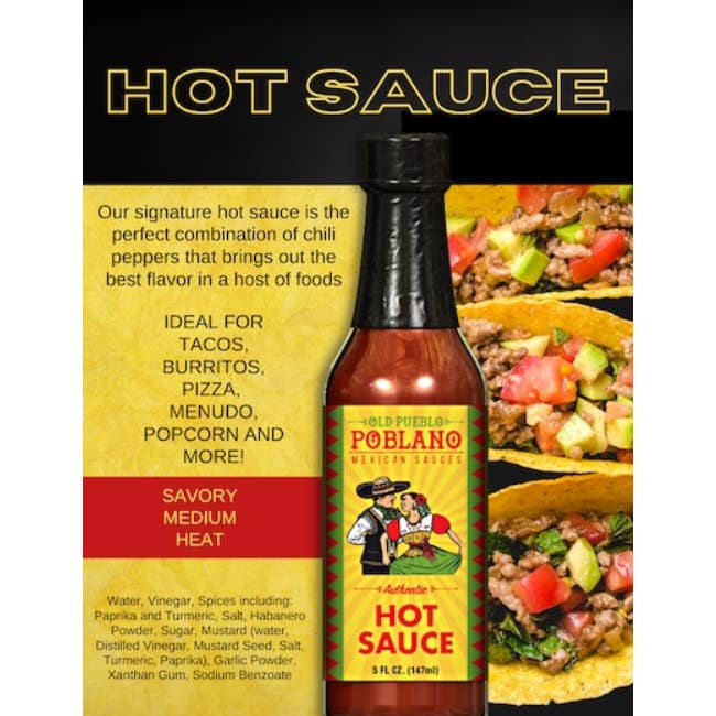 Old Pueblo Poblano - Wholesale Hot Sauce - Old Pueblo Poblano Authentic Mexican Hot Sauce2