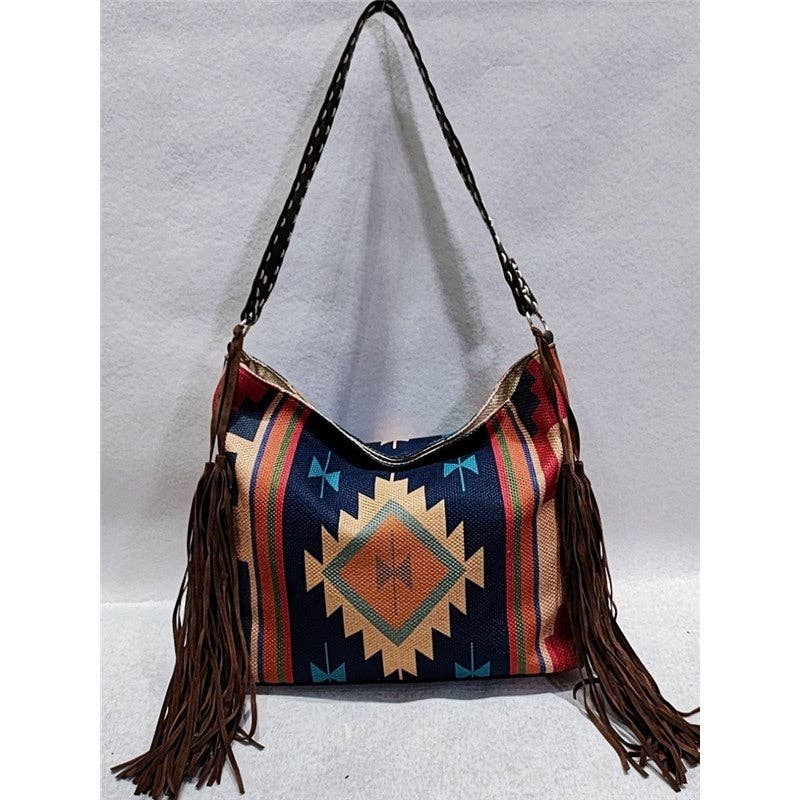 ShieldChic - Wholesale Shoulder Bag - Women's - Ethnic Pattern Tassel Shoulder Bag3