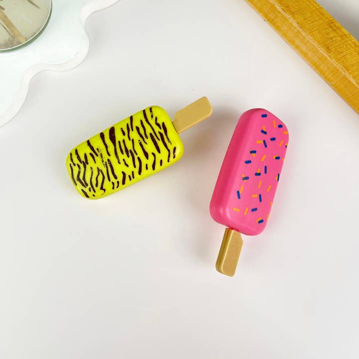 Cartoon Chocolate Ice Cream Duckbill Clip for wholesale by mildstyles