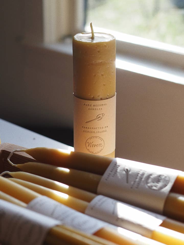 Rustic 8 inch pillar for wholesale by Woven