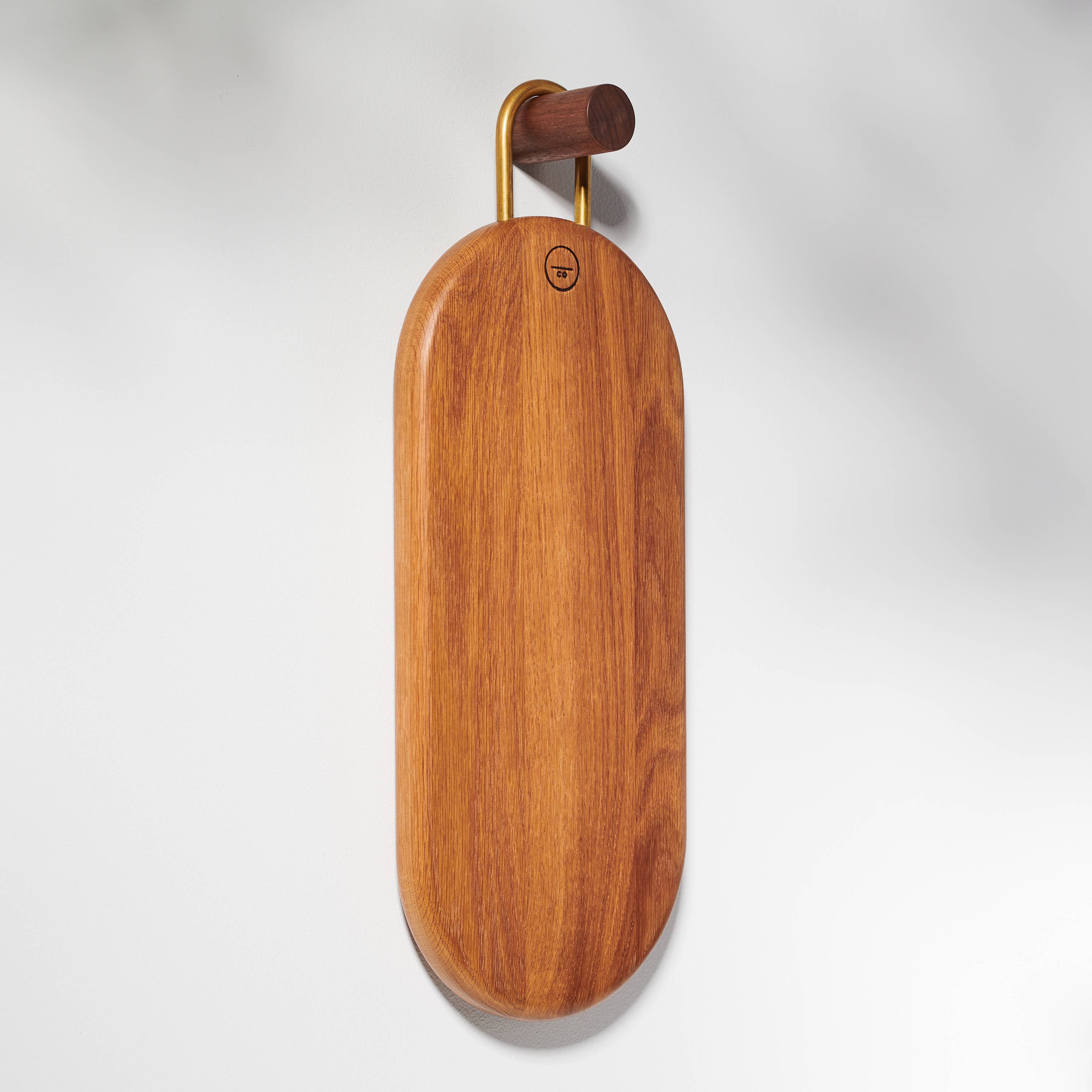 Untitled_Co - Wholesale Serving Tray - Modern Curvy Wood Serving Board with Brass Handle - Kenneth6