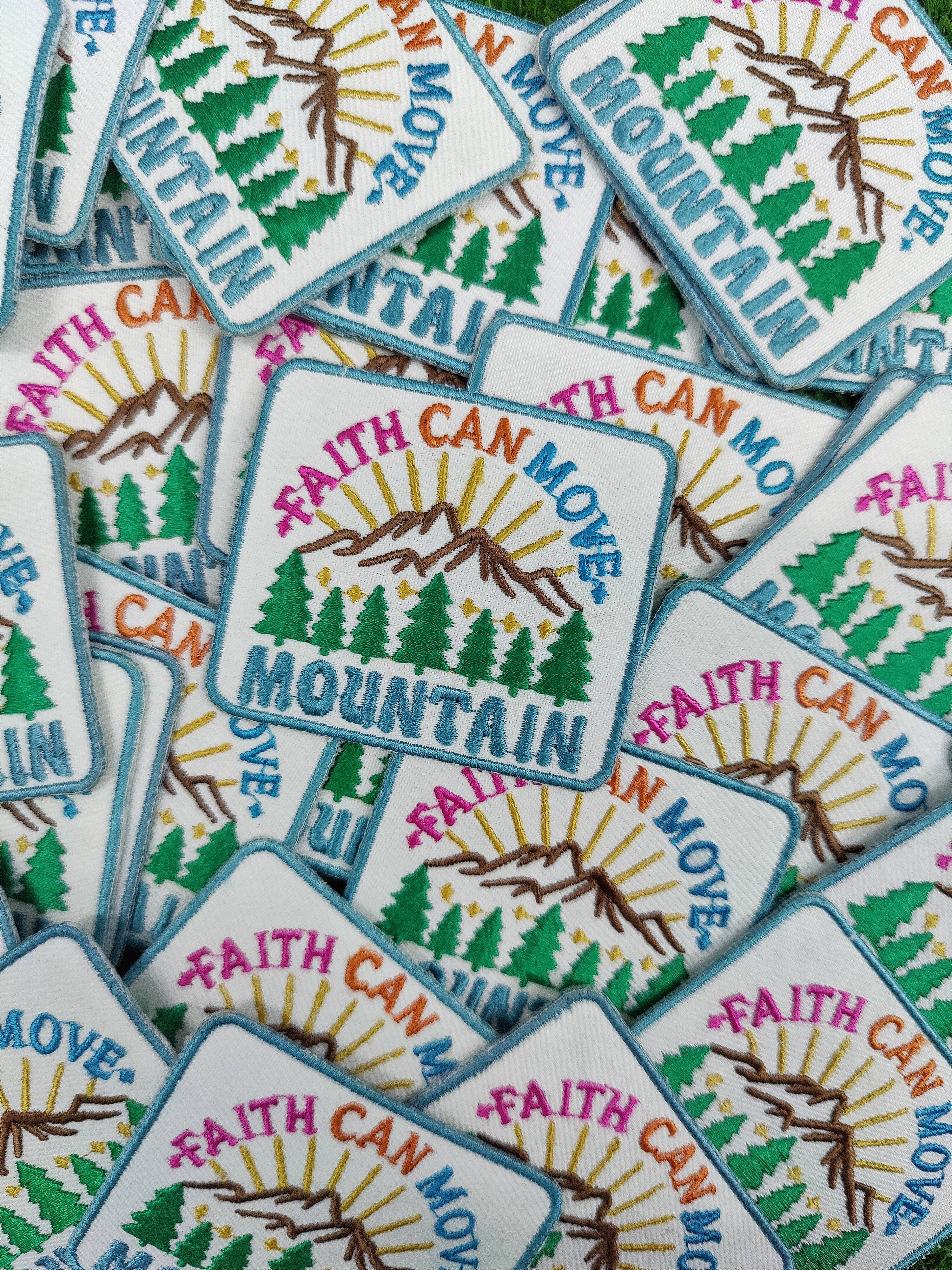 Patchgram - Wholesale Patch - Faith Can Move Mountain Embroidered Patch –Bible Verse patch1