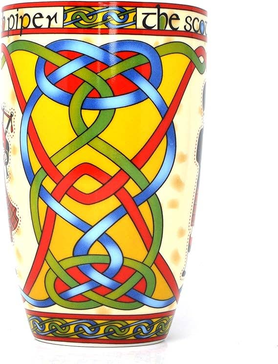 Dublin Gift Company – Großhandel Kaffeebecher – Tasse aus Porzellan, Motiv Scottish Piper Bone1