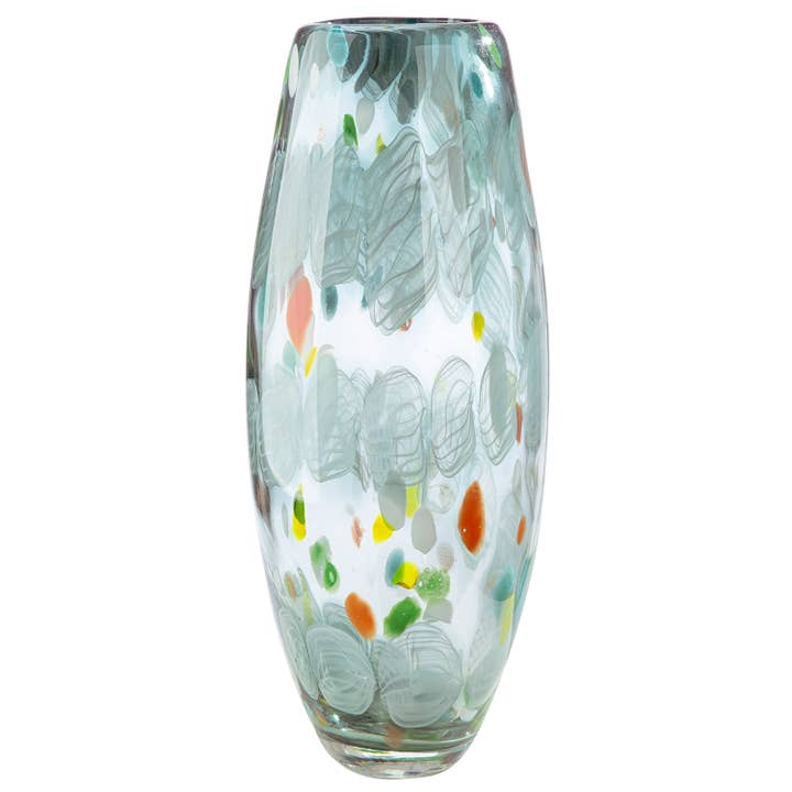 Vase Fuego grøn H. 31 cm, VE 2 for engroshandel hos Gilde Handwerk Macrander GmbH & Co. KG