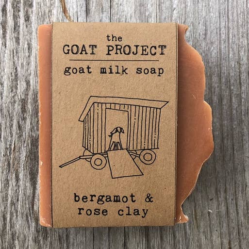 bergamot rose clay goat milk bar soap for wholesale by the GOAT PROJECT