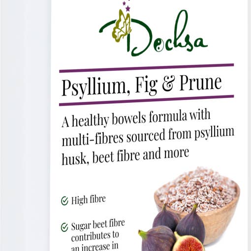 Dochsa Ltd – wholesale Oral supplement/vitamin – Psyllium, Fig & Prune 100 capsules - Digestion & Fibre3