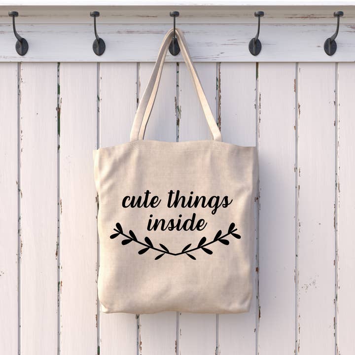 Borsa tote riutilizzabile all'interno di cose carine per la vendita all'ingrosso da parte di Shop Katherine Marie