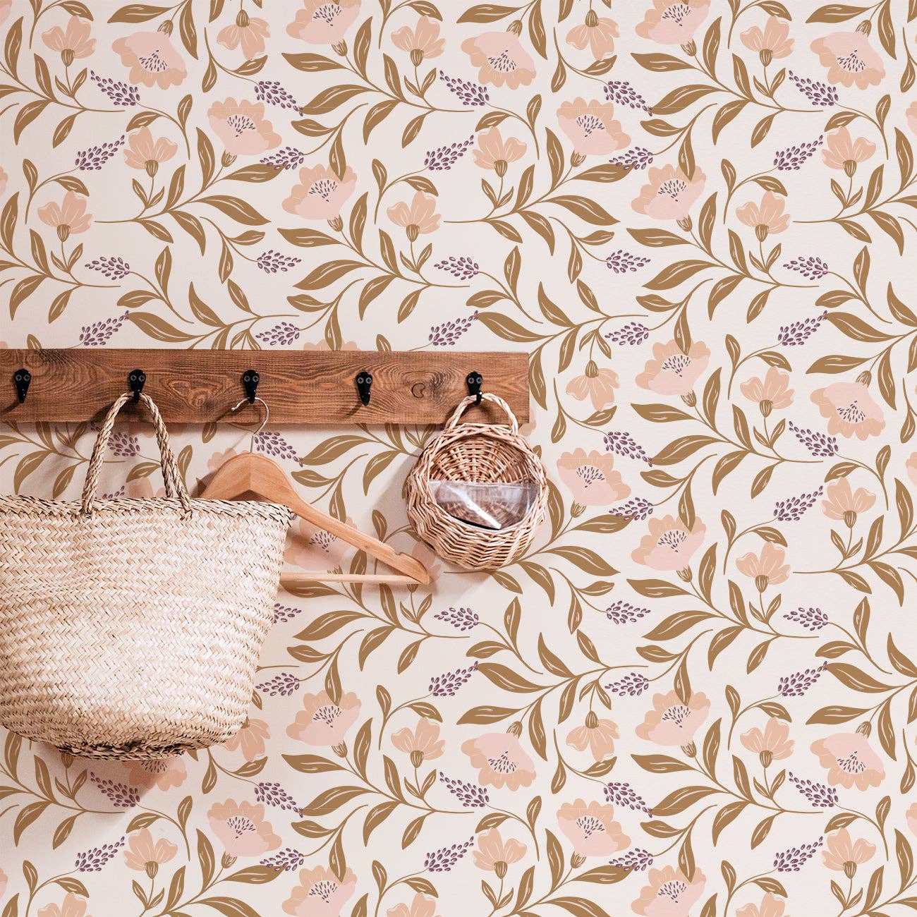 Everett Park - Wholesale Wallpaper - Floral Vines Wallpaper1