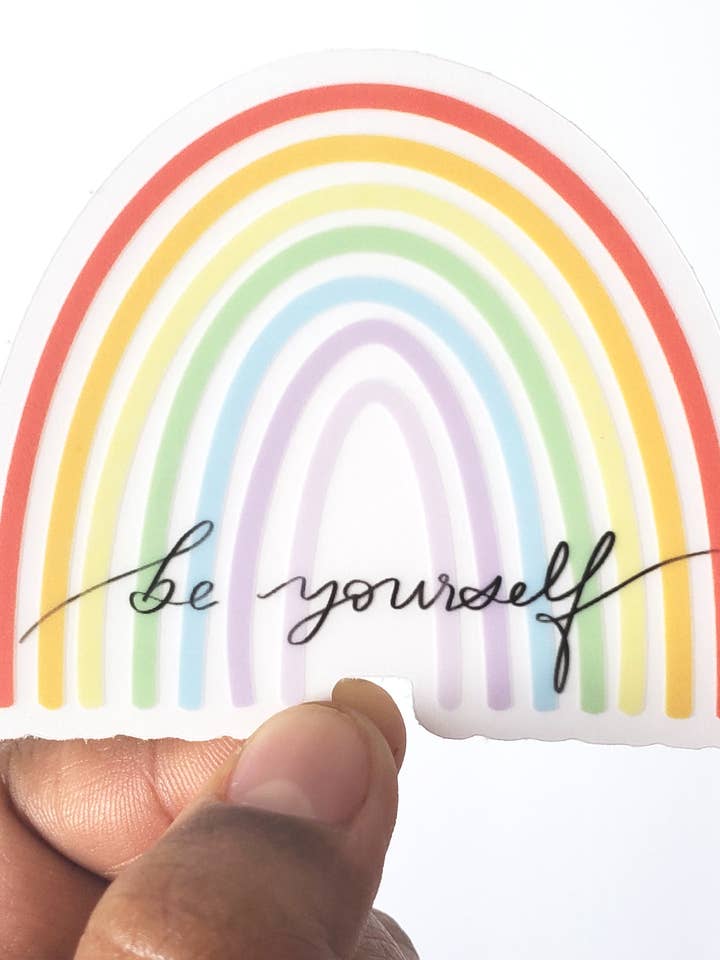 Adesivo Arcobaleno Pastello Chiaro (7,6 x 6,4 cm) per la vendita all'ingrosso da parte di Turiberry