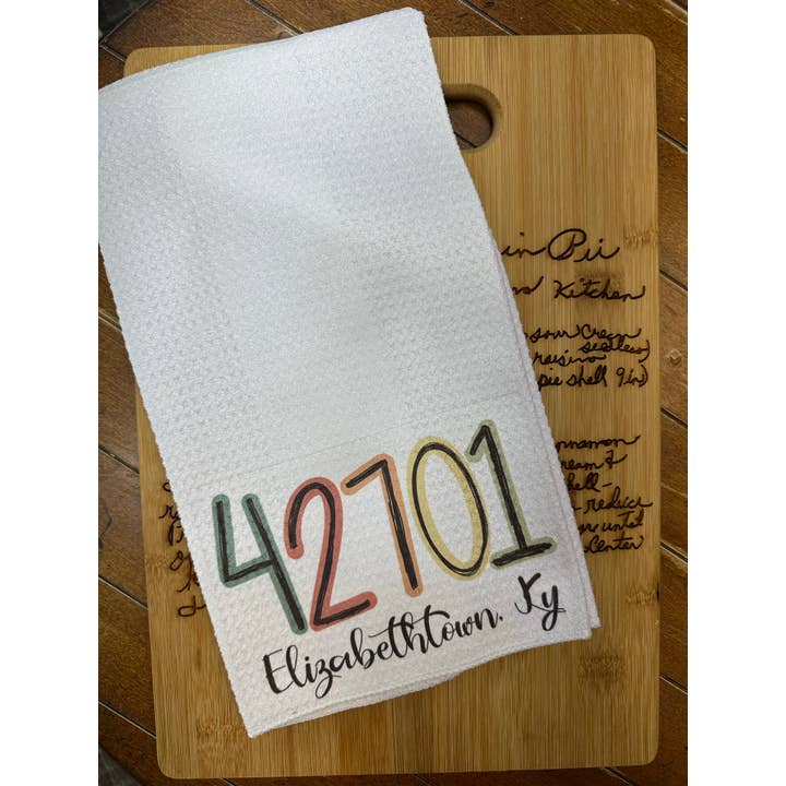 Sweet tea and Grace - Wholesale Hand Towel - Zip Code Hand Towel