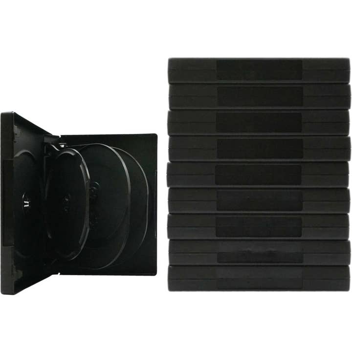 Square Deal Recordings & Supplies - Wholesale Jewelry Box/Organizer - Cases - DVD 7-Disc Capacity - With Hinged Trays - 27mm