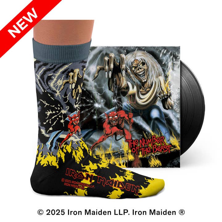 Sock Affairs - Wholesale Socks – Unisex - Iron Maiden Number of the Beast Socks
