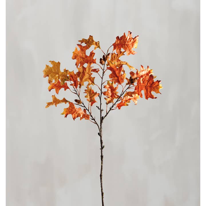 Pin Oak Leaves Large Floral Pick for wholesale by Primitives by Kathy