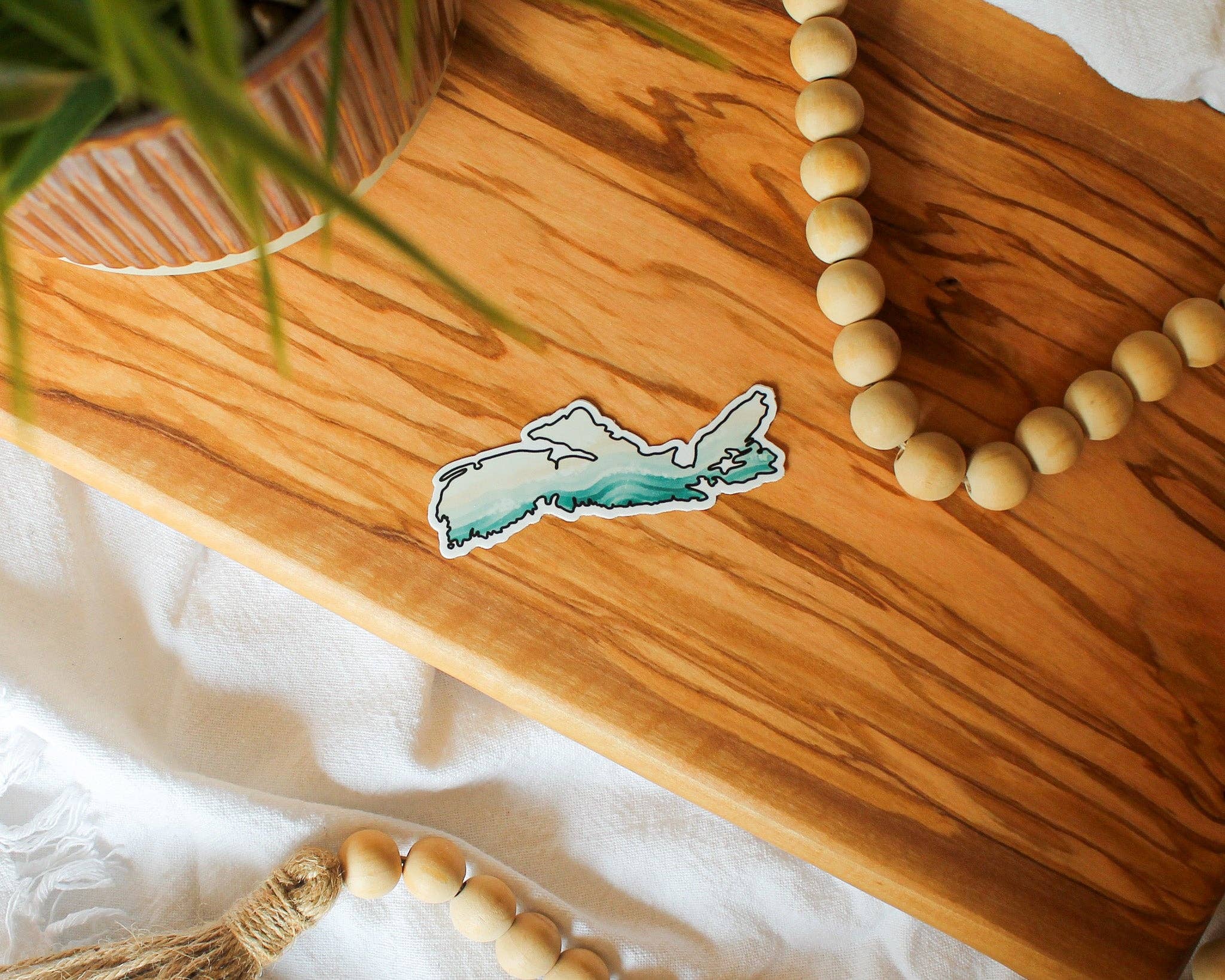 Stillbay Home Goods - Venta al por mayor Pegatina - Pegatina de la costa de Nueva Escocia, 3x2,4"0