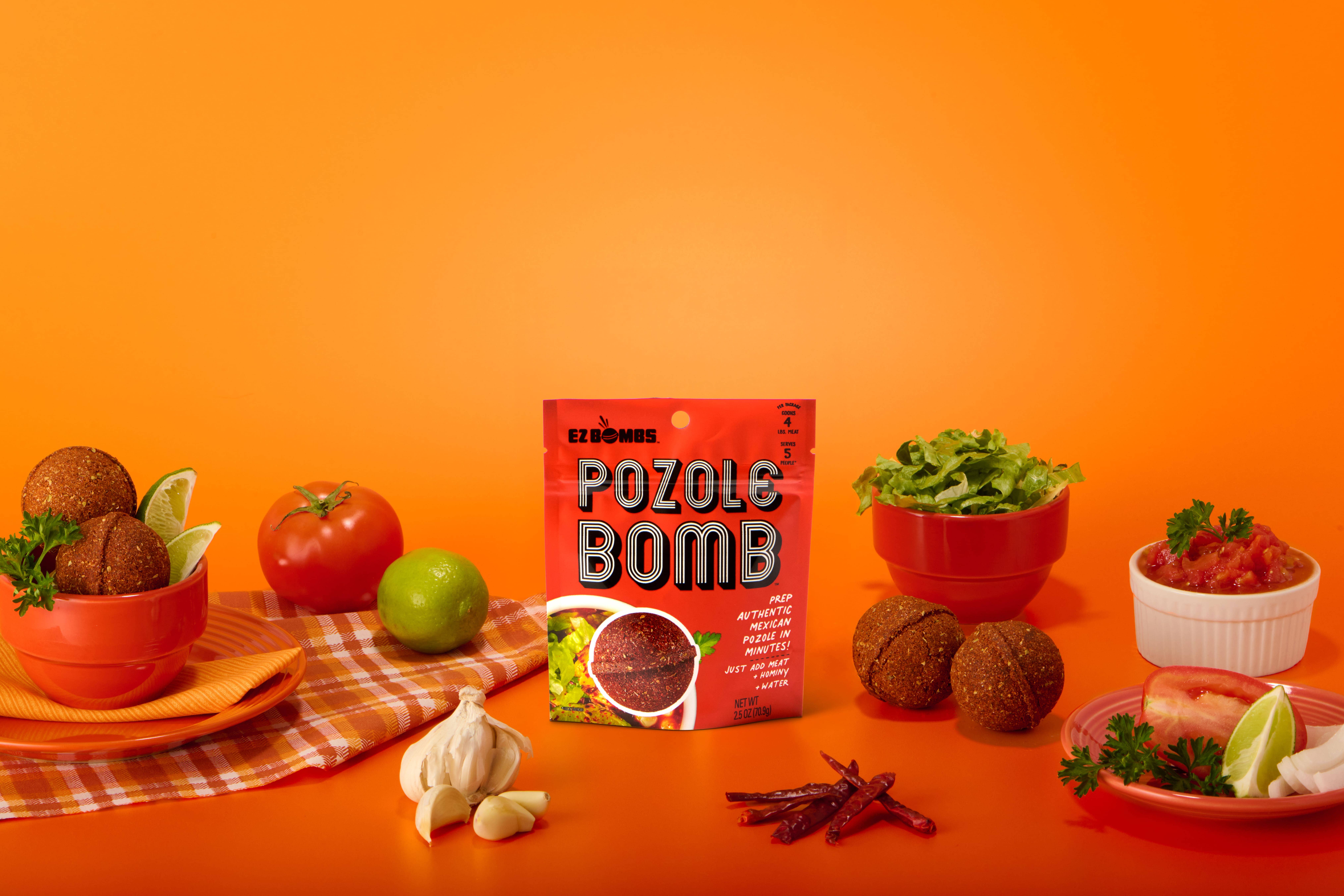 EZ Bombs - Wholesale Dried Spice Mix - Pozole Bomb Seasoning – Single Pack by EZ Bombs (24 /Case)2