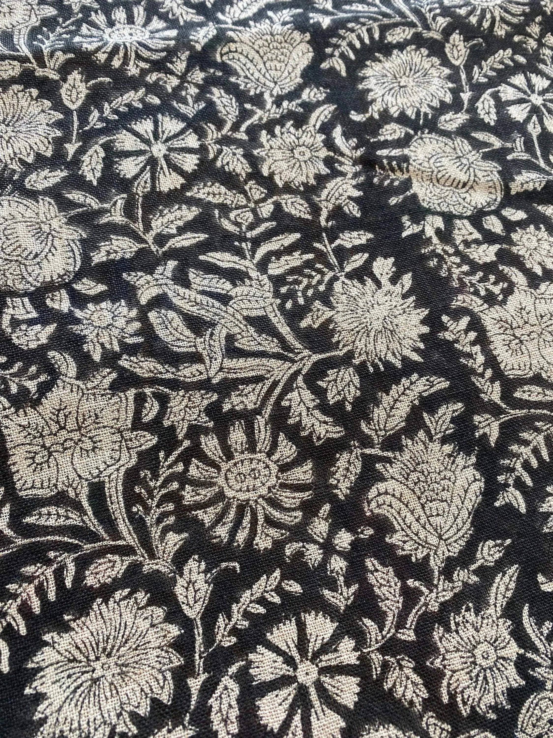 Thread To Form - Wholesale Fabric - Bradley Hand Block Printed Linen Upholstery Fabric2