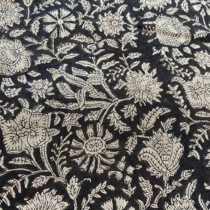 Thread To Form - Wholesale Fabric - Bradley Hand Block Printed Linen Upholstery Fabric2