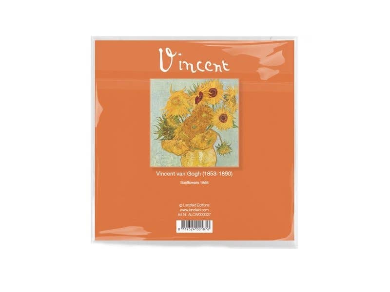 MUSEUM WEBSHOP - Wholesale Lens Cleaner - Lens cloth, 15 x 15 cm, Sunflowers, Van Gogh1