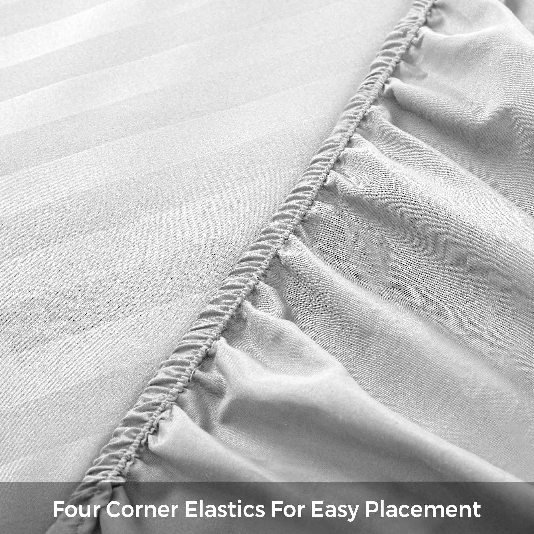 Cotton Passion - Wholesale Fitted Sheet - Satin Stripe Deep Pocket Fitted Sheets Deep Up to 25cm21