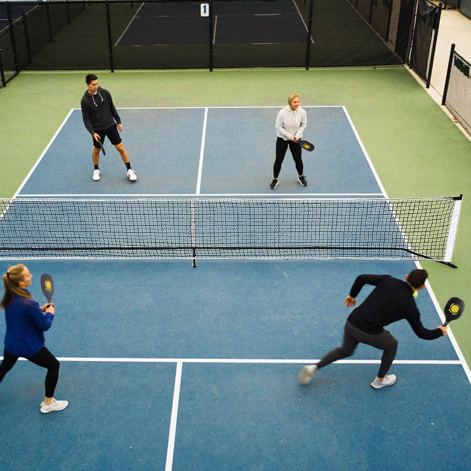 Hard Rock Health Stores - Wholesale Sporting Accessories - Portable Pickleball Net Set 22ft Regulation Size8