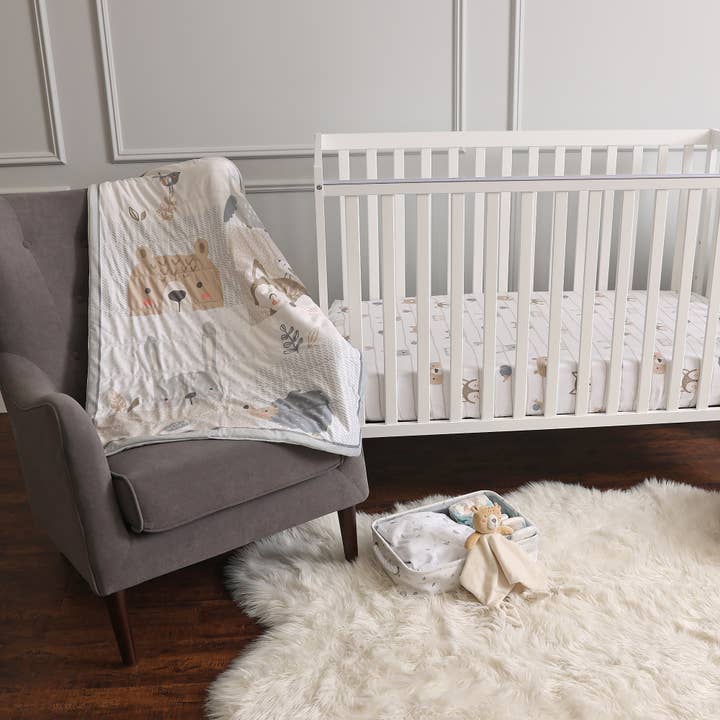 Nemcor Inc. - Wholesale Bedding Set - Kids & Baby - 5-Piece Nursery Bundle, Woodland1