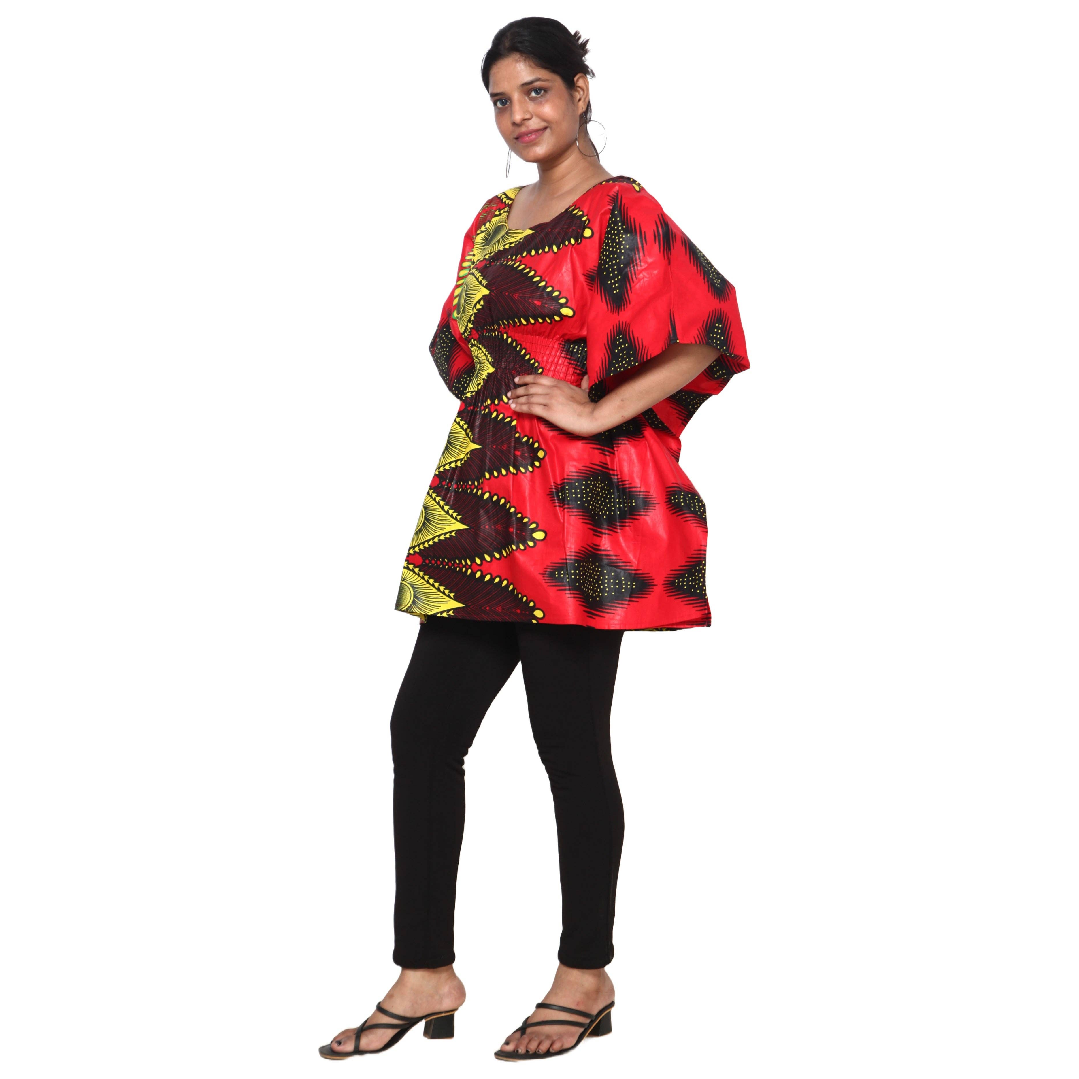 African Stars - Wholesale Kaftan - Women's - Women's Half Kaftan With Elastic Waist -- FI-P1414