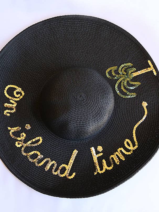 Floppy Black Hat - Personalisiere mich für den Großhandel von Bits and pieces to go