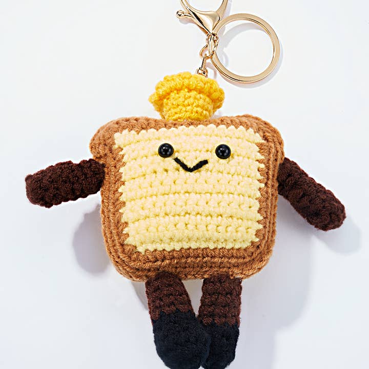 Camel Crochet Toast Bag Charm and Keychain PC003HZ for wholesale on Faire