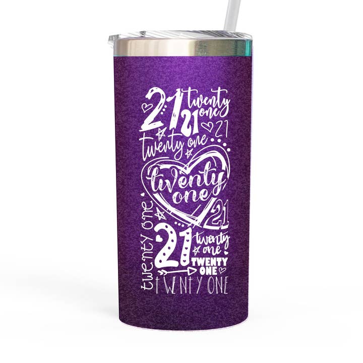 Zoey Christina – wholesale Isolerade dryckesvaror – Resemugg för 21-årsdag – Mintgrön eller Lila Milstolpegåva5