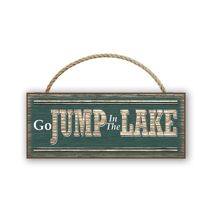 Lake Life 4 x 10 Wood Signs for wholesale by Works of Heart