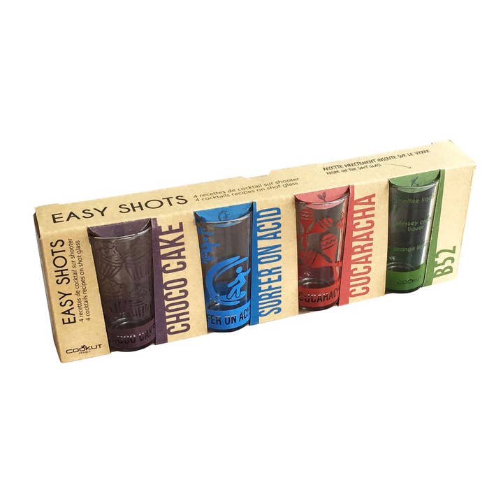 Forma House – wholesale Shot glass – Cookut - Easy shots 4 cocktail recipes on shot glasses