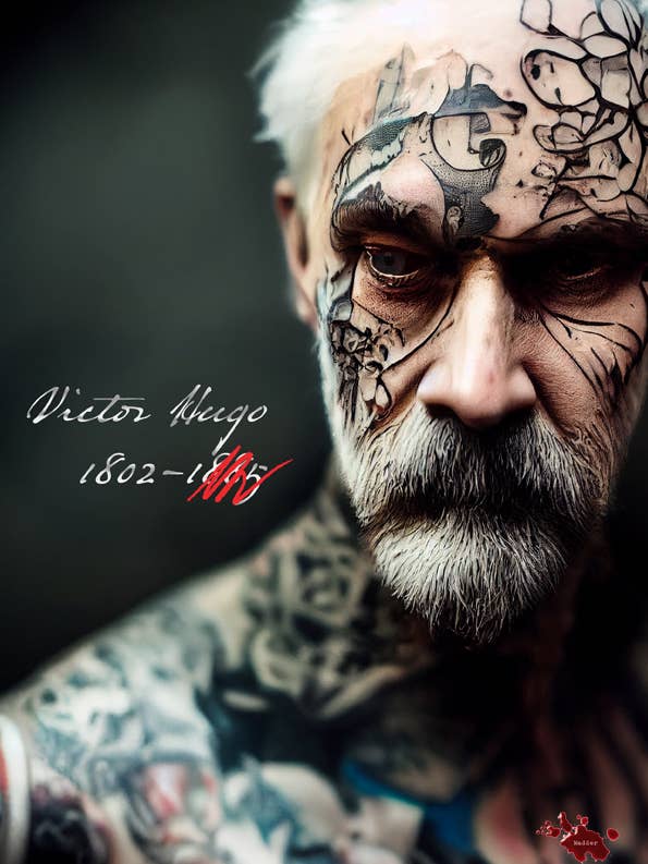 Victor Hugo A4 affisch för wholesale av Madder créations