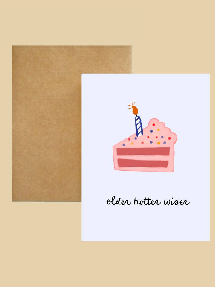 Carte de vœux - Older Hotter Wiser pour la vente par This&That