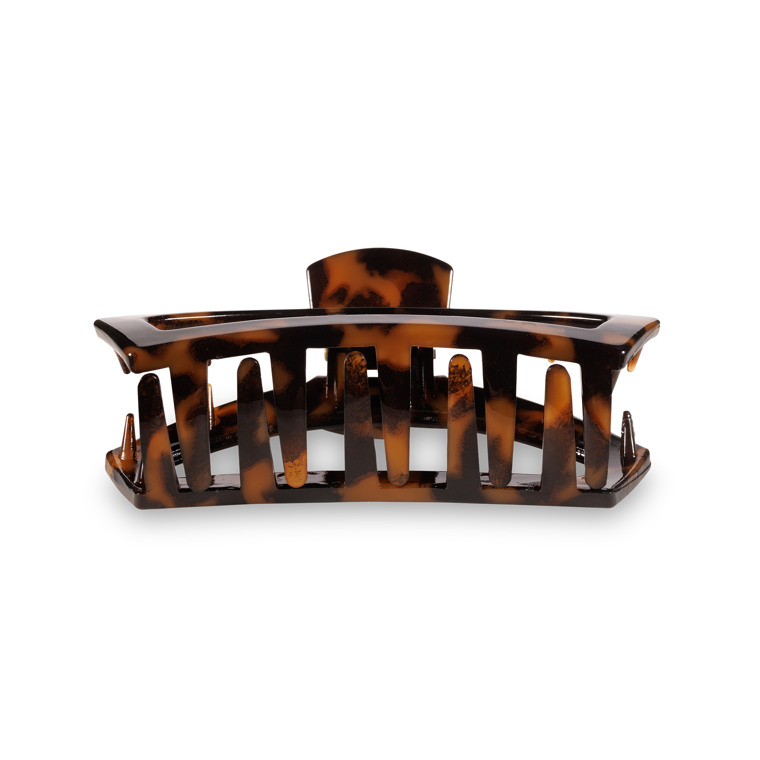 TELETIES - Wholesale Hair Clip - Women's - Open Hair Clip | Medium | Tortoise 2