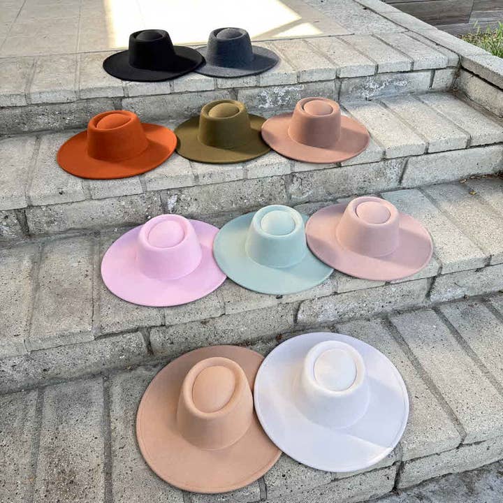 Queens INC - Wholesale Boater Hat - Women's - WIDE BRIM BOATER HAT 3