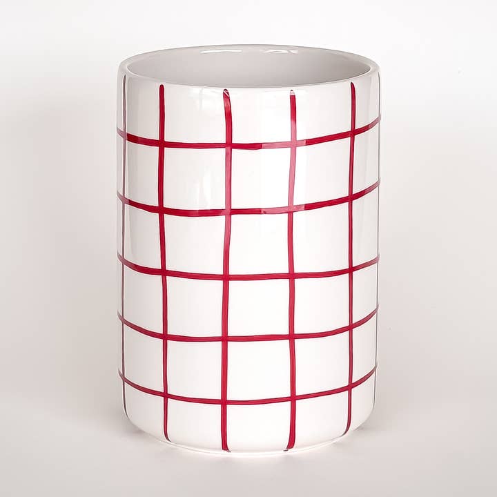 Vase Grid - tramonto red for wholesale by Magazin Minori