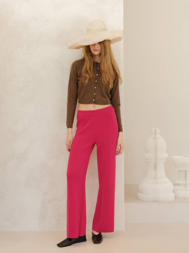 Lèmme - Wholesale Pants - Women's - Cashmere Mix Solid Trousers24