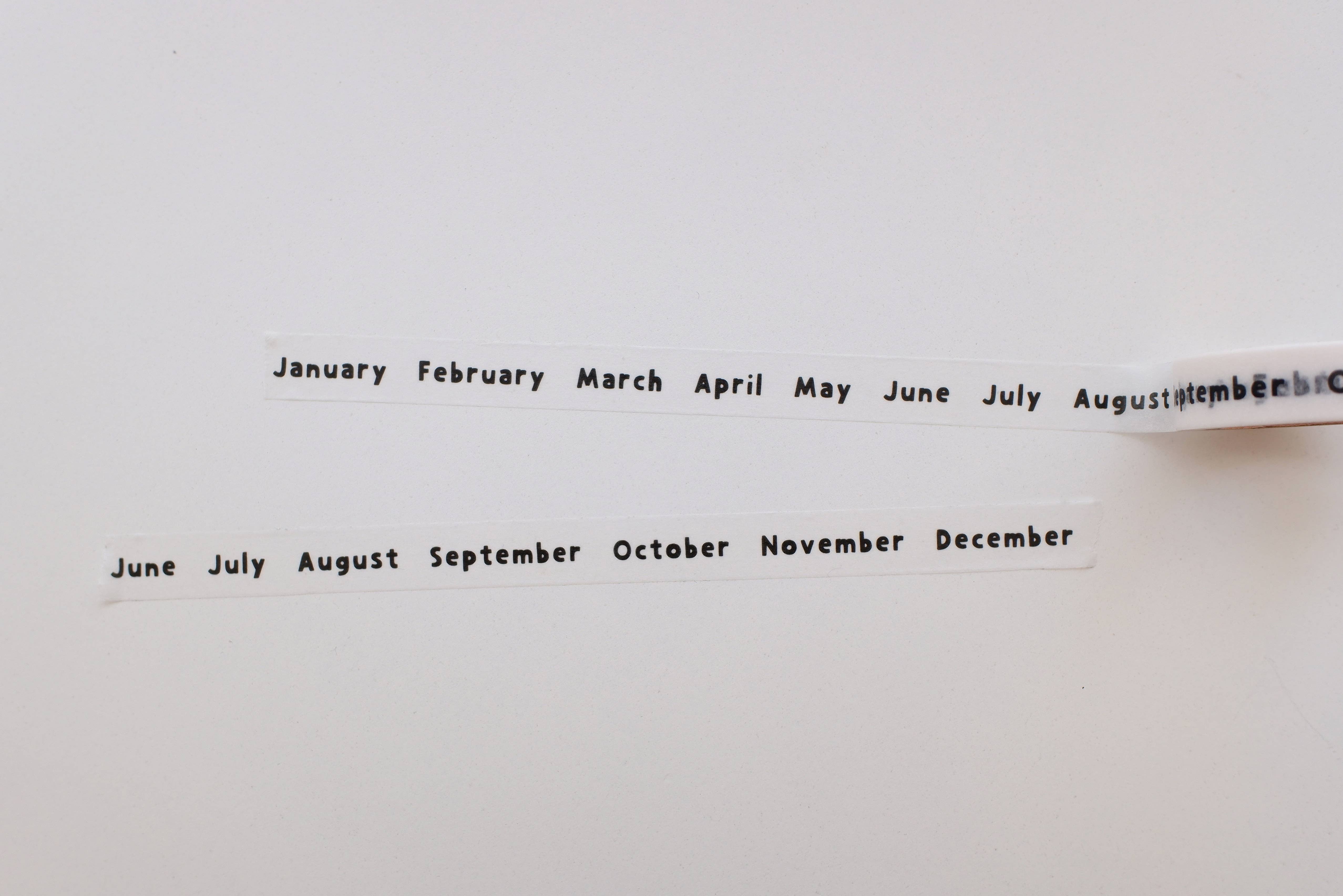 Suatelier Masking Tape - Lettering 01