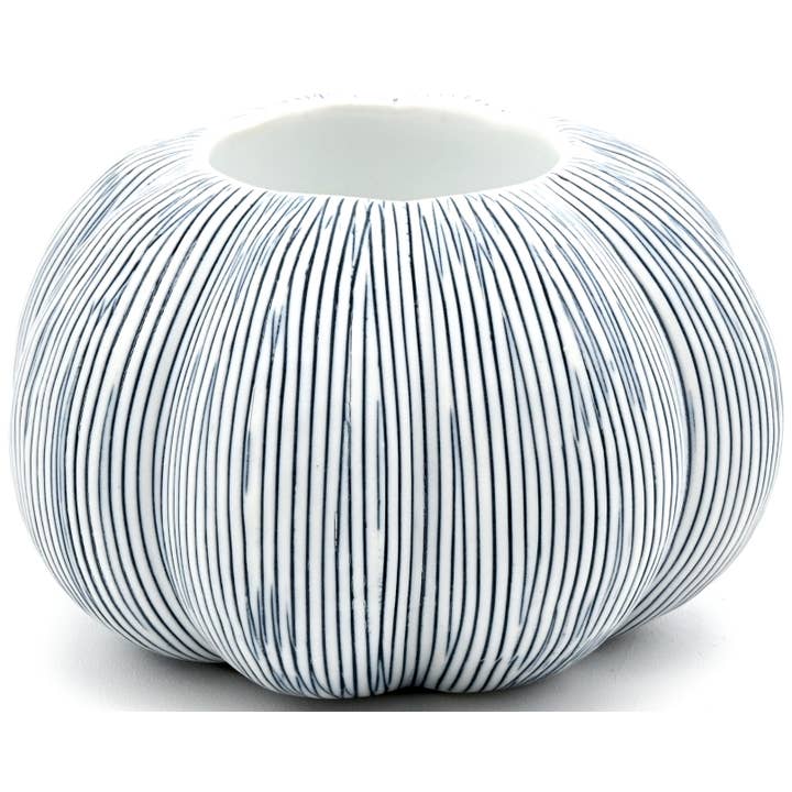 Art Floral Trading LLC - Wholesale Candle Holder - C1349W27 PUMPKIN TEA LIGHT CANDLE HOLDER S-Porcelain Ceramic