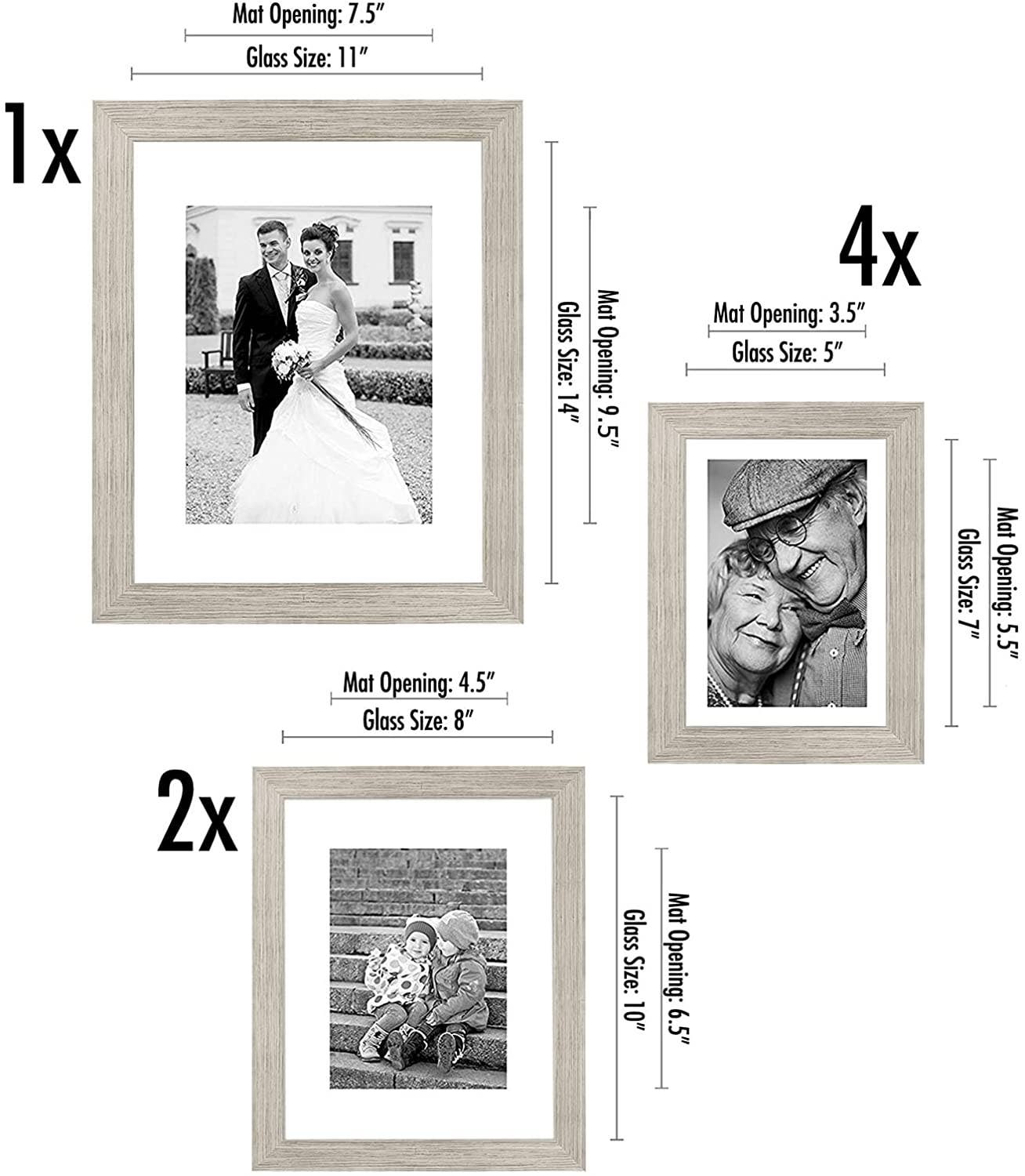 Americanflat - Wholesale Picture Frame - Americanflat Gallery Wall Frame Set (7 Pack)46