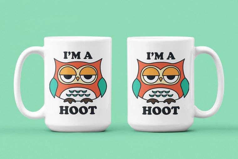 Ink Pop - Wholesale Coffee Mug - I'm a Hoot Sarcastic Owl Coffee Mug1