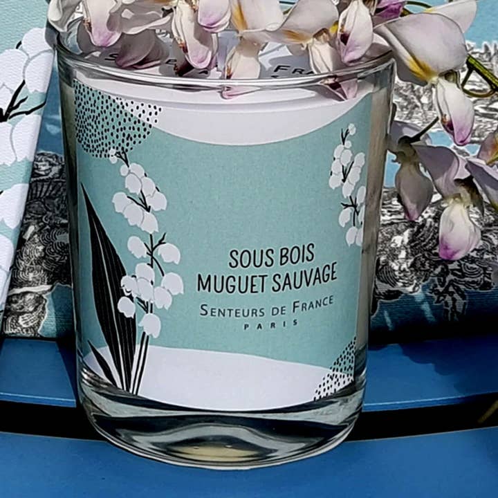 Candle without box with Muguet perfume for wholesale by Senteurs De France