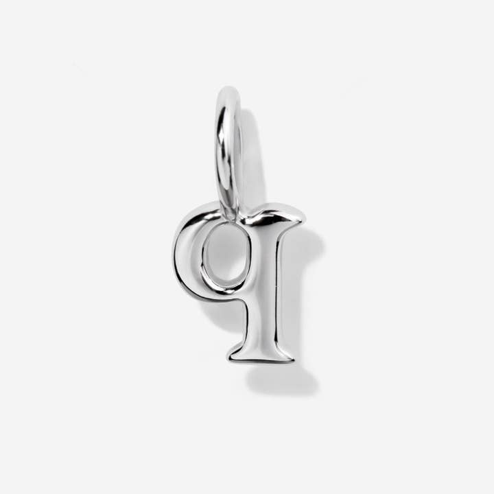 Little Sky Stone - Wholesale Individual Charm/Pendant - Lowercase Initial Letter Silver Charm16