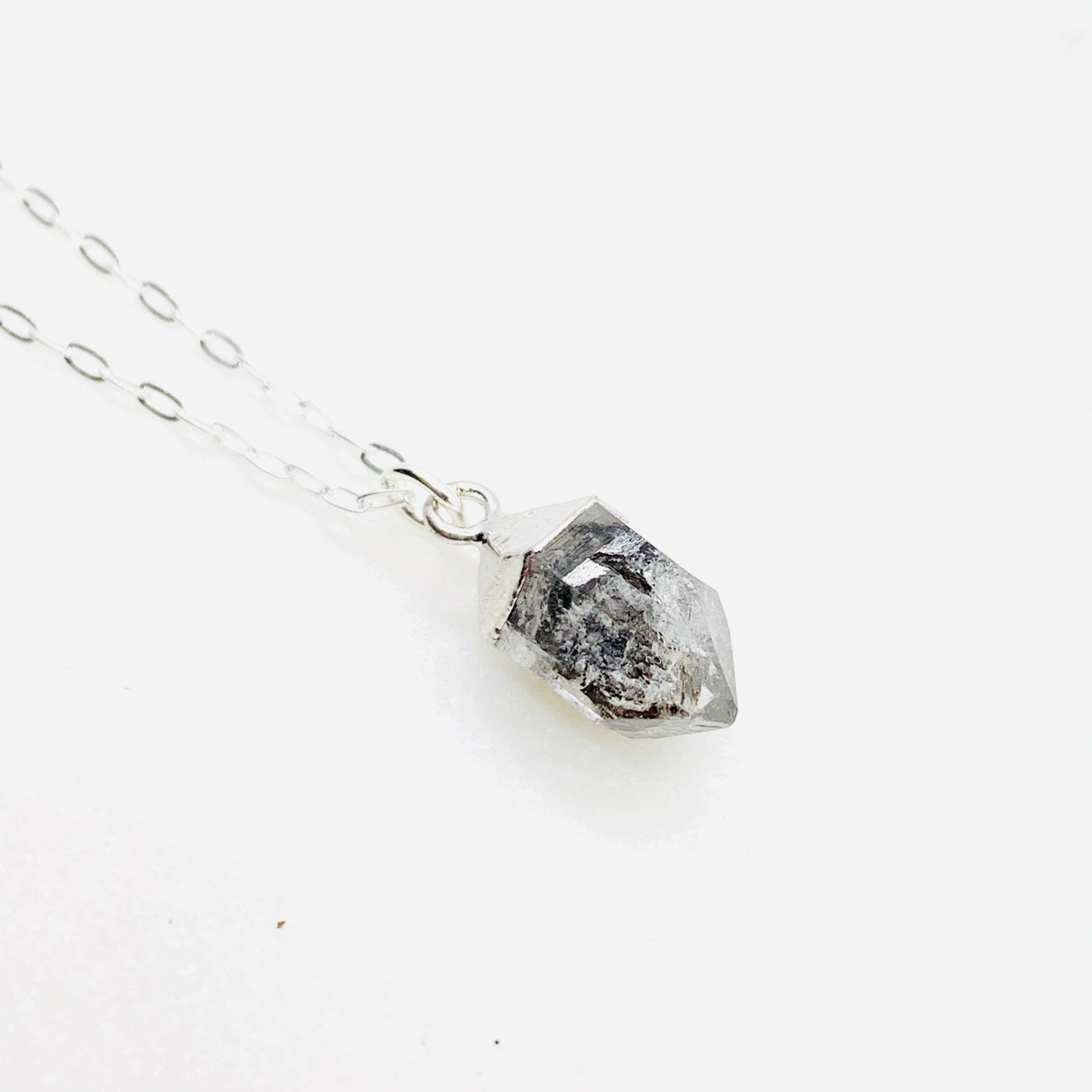 Juniper and Stone - Wholesale Pendant/Charm Necklace - Rough Cut Herkimer Diamond Necklace2