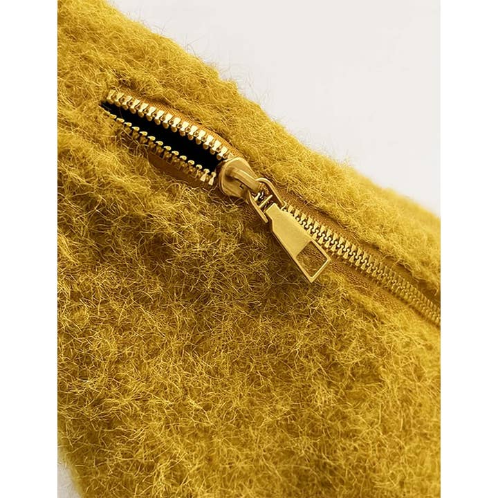 Sweetkama – bolsa tiracolo - Mulher por atacado – Mala a Tiracolo de Senhora em Bouclé Cor Sólida Capacidade Mala de Ombro4