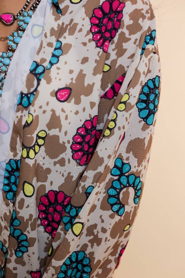 Leopard Rodeo Queen Cow Print Button Down for wholesale on Faire5